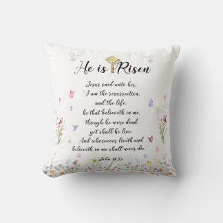 He is Risen Pillow-Easter Gift Throw Pillow