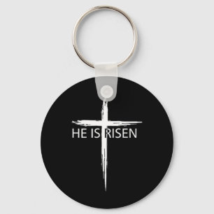 He Is Risen Pocket Christian Easter Jesus Religiou Keychain