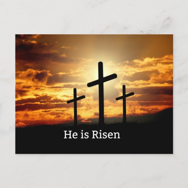 He is Risen Postcard (Front)