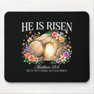 He is risen religious christian easter jesus for mouse pad