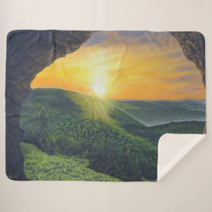 He Is Risen! Sherpa Blanket