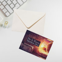 He Is Risen Three Crosses Empty Tomb Printable
