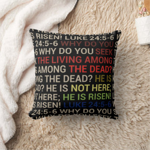He is Risen Throw Pillow