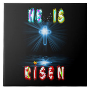 He Is Risen Tile