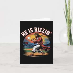 He Is Rizzen Easter Jesus Saves Shirt Religious Ch Card