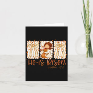 He is rizzin jesus for kids girls boys women youth card