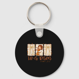 He is rizzin jesus for kids girls boys women youth keychain
