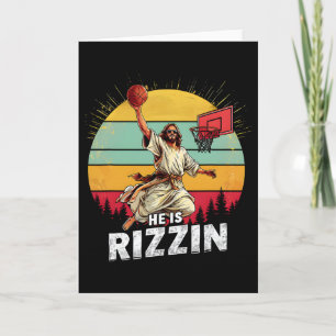 He Is Rizzin Jesus The Lamb Of God Happy Easter Ch Card