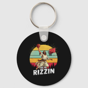 He Is Rizzin Jesus The Lamb Of God Happy Easter Ch Keychain