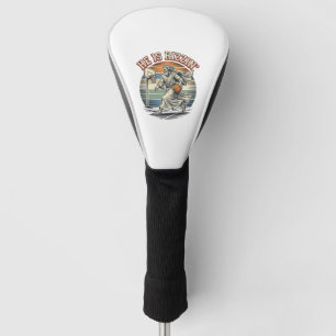 He Is Rizzin Vintage Basketball Religious Shirt De Golf Head Cover