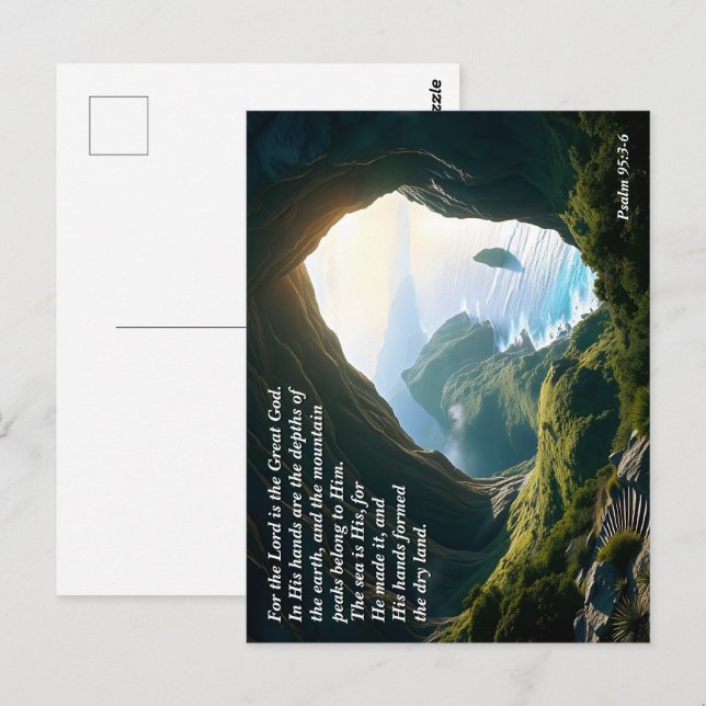 He is the Great God, God & Creation Verse Postcard (Front/Back)
