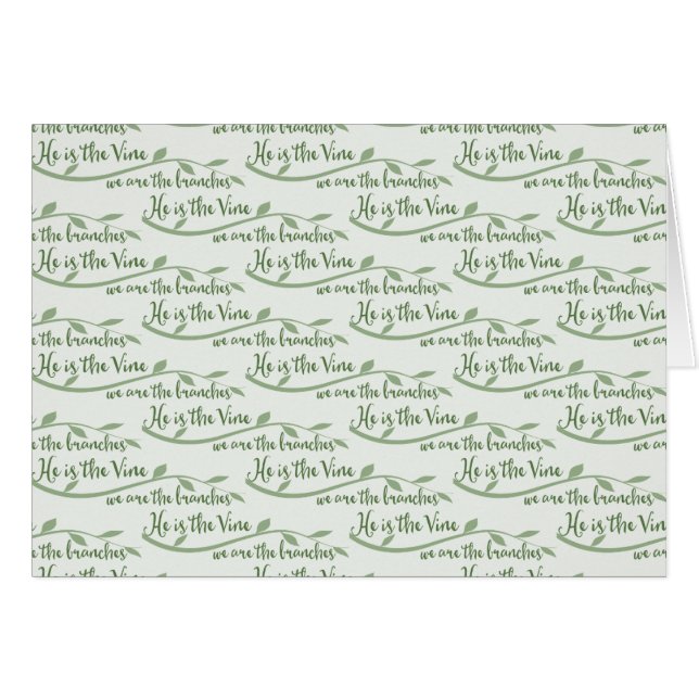 He is the Vine,we are branches Parakaleo note card (Front Horizontal)