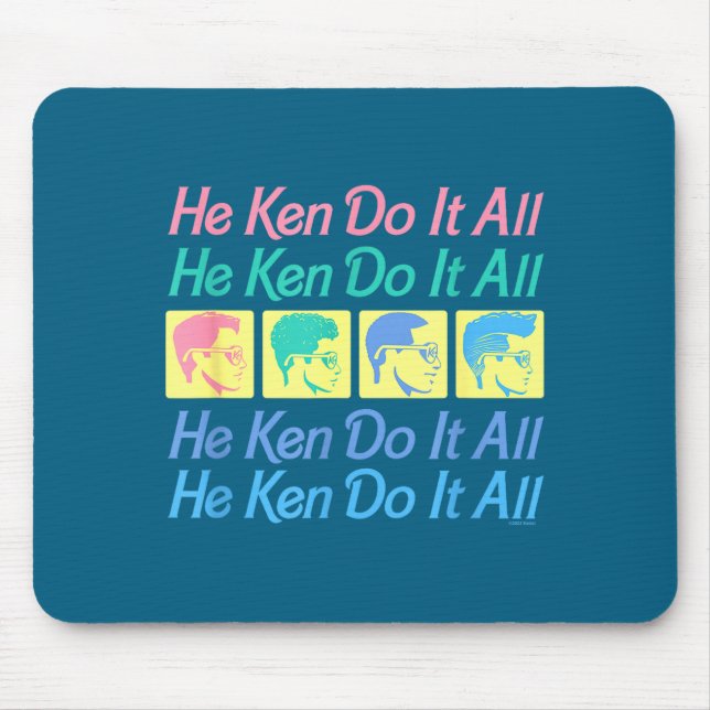 He Ken It All Design Mouse Pad (Front)
