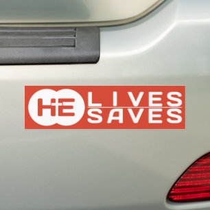 HE Lives HE Saves The Cross Jesus Bumper Sticker