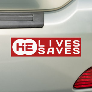 HE Lives HE Saves   The Cross   Jesus Bumper Sticker