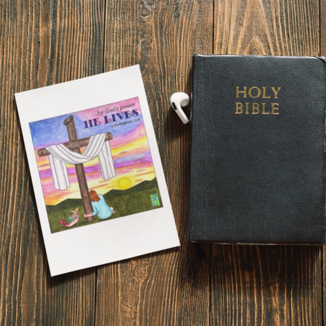 He Lives Inspirational Postcard (Creator Uploaded)