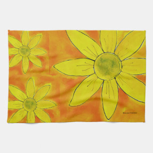 He Loves Me Daisy - American MoJo Kitchen Towel