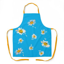 "He loves me. He loves me not" daisies apron.