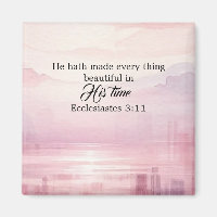 He Made Everything Beautiful Watercolor Sunset