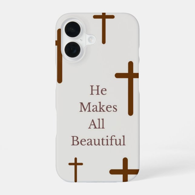 "He makes all beautiful" IPhone case  (Back)