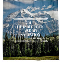He My Rock Christian Bible Verse Mountain Photo