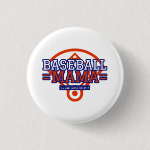  He Only Loves His Bat 1 Inch Round Button