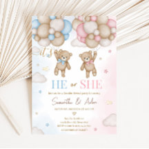 He or She Bear Gender Reveal