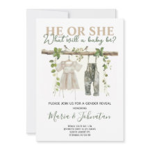 He or She Neutral Boho Baby Clothes Gender Reveal