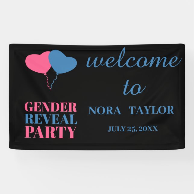 "He or She? What Will Baby Be?"  Banner (Horizontal)