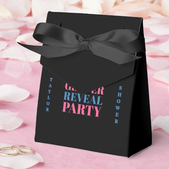 "He or She? What Will Baby Be?" Favor Box (Wedding)