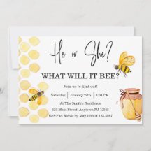 He or She What Will It BEE Gender Reveal