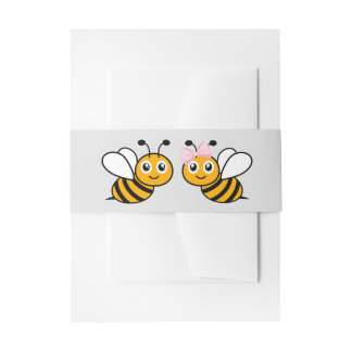 He or She what will it bee?  Invitation Belly Band