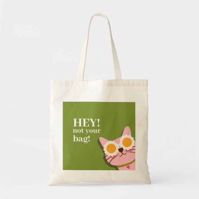 Hé ! Pas ton sac Funny Sac fourre-tout de chat (Devant)
