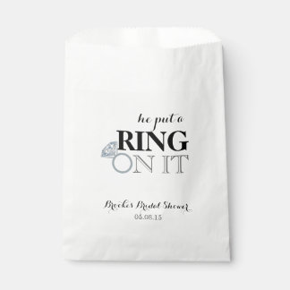 He Put a Ring On It Favour Bag