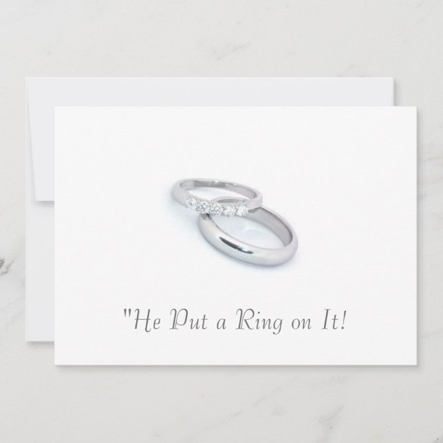 He Put a Ring on It/save the date Save The Date (Front)