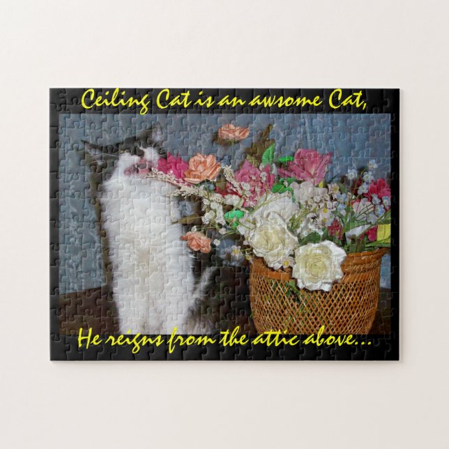 He reigns from the attic above... jigsaw puzzle (Horizontal)