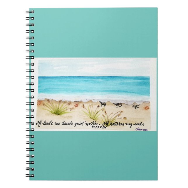 He Restores My Soul Spiral Photo Notebook (Front)
