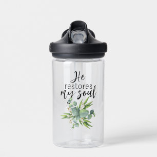 He Restores My Soul Water Bottle
