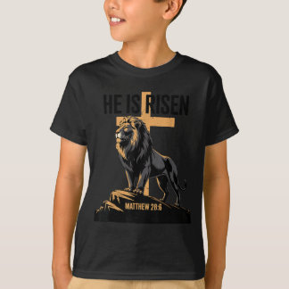 He Risen Jesus Lion Judah Easter T-Shirt