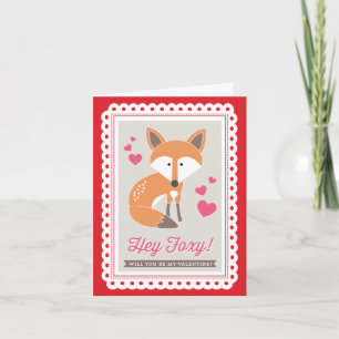 Hé rusé ! par des copies Valentine d'origami carte