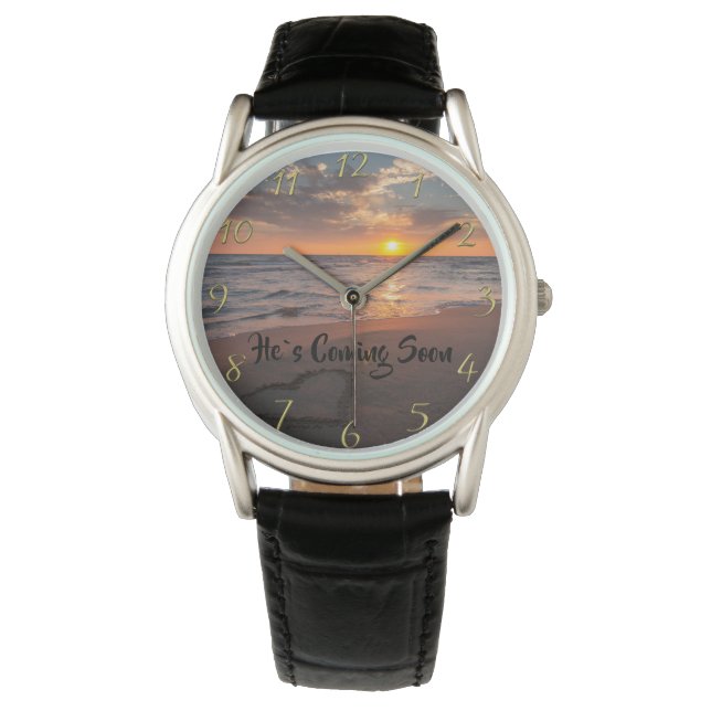 HE`S COMING SOON Christian Faith ocean Watch (Front)