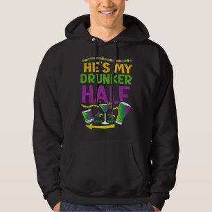 He s My Drunker Half Matching Couple Boyfriend Men Hoodie