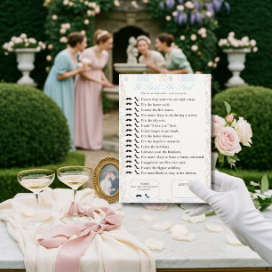 He Said, She Said Bridal shower Floral Game Invitation