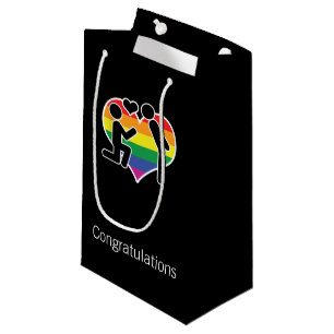 He Said Yes Congratulations Gay Wedding Small Gift Bag