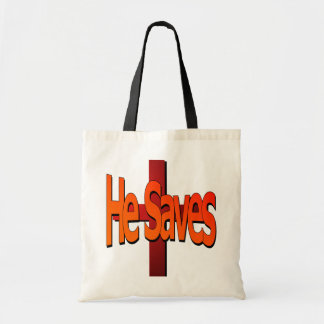 He Saves Budget Tote Bag