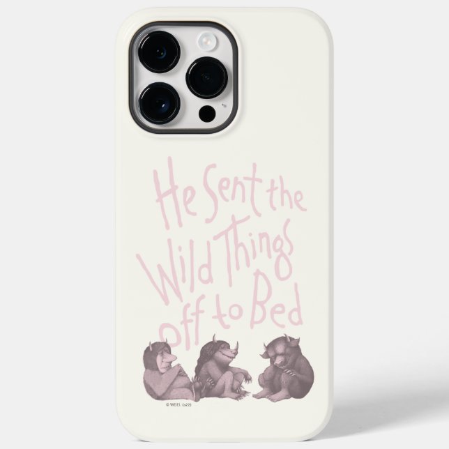 He Sent the Wild Things Off to Bed - Pink Case-Mate iPhone Case (Back)