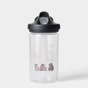 He Sent the Wild Things Off to Bed - Pink Water Bottle