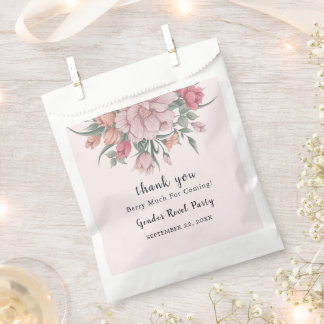 He & She Modern Baby in Bloom Gender Reveal Favour Bag