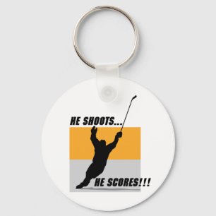 He Shoots....He Scores! Keychain