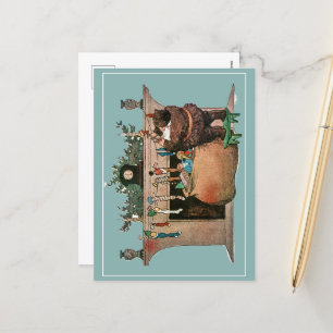 He Spoke Not a Word Holiday Postcard